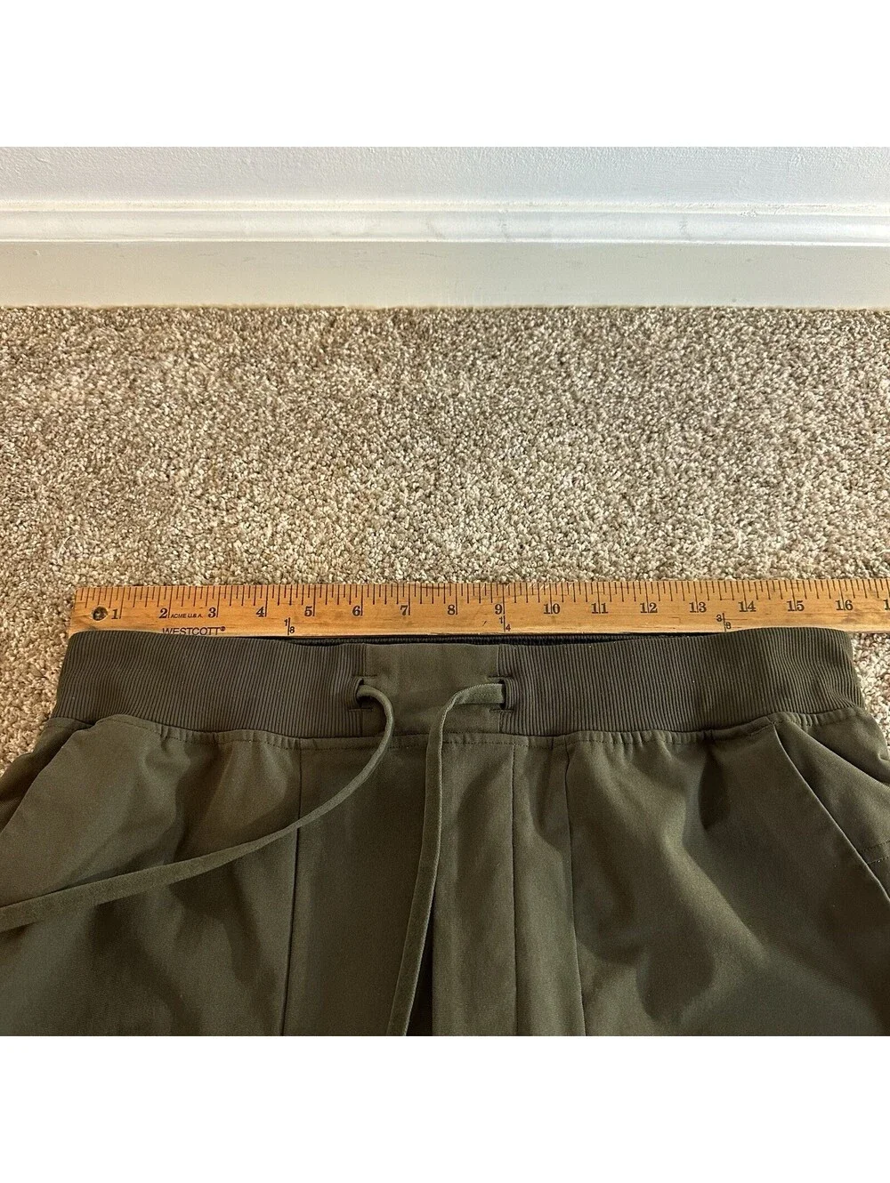 Lululemon ABC Warpstreme Joggers Men’s Large Green 30” Performance Athleisure